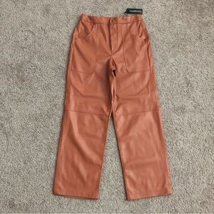 Anthropologie Blank NYC The Baxter Ribcage Straight Leg Faux Leather Pants